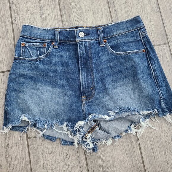 Abercrombie & Fitch Pants - Abercrombie & Fitch The Mom Short High Rise Denim Shorts Women’s Size 27/4